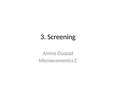 3. Screening Amine Ouazad