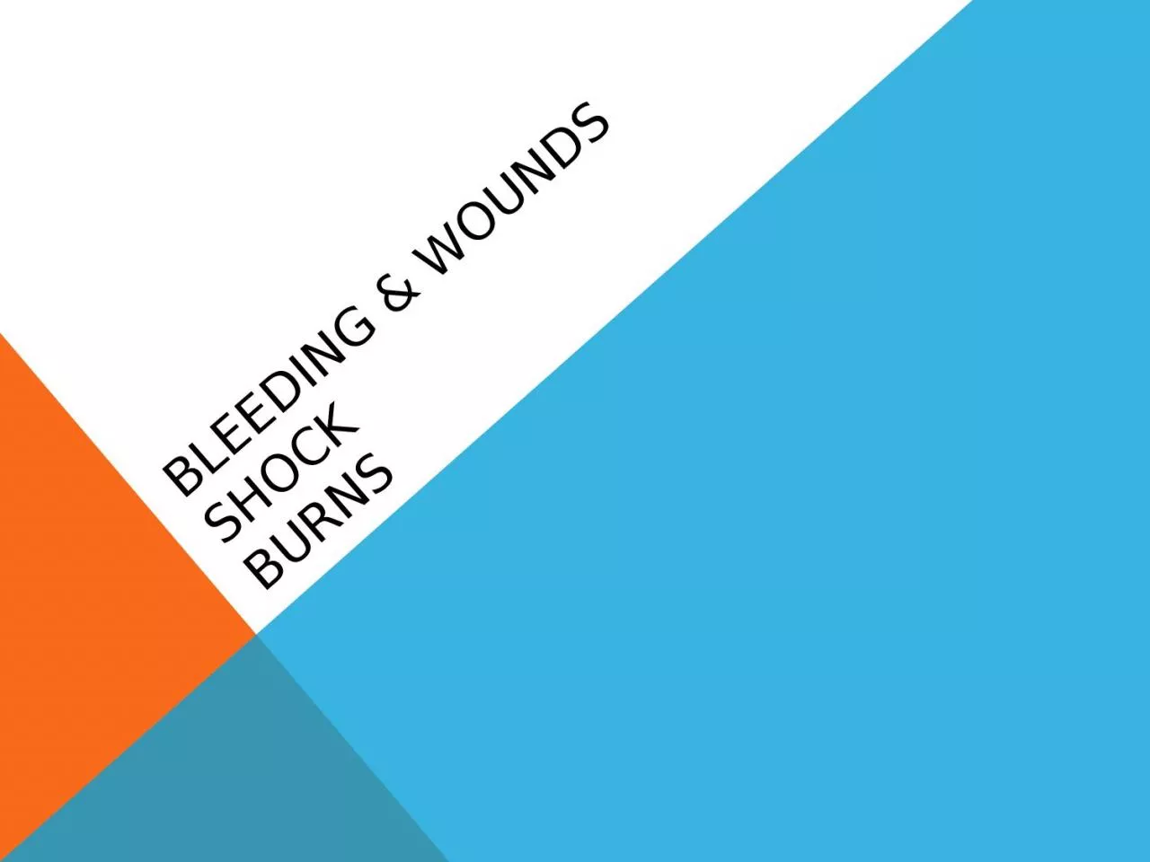 PPT-Bleeding & Wounds shock