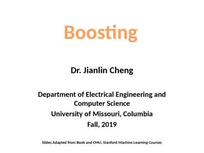 Boosting Dr. Jianlin Cheng