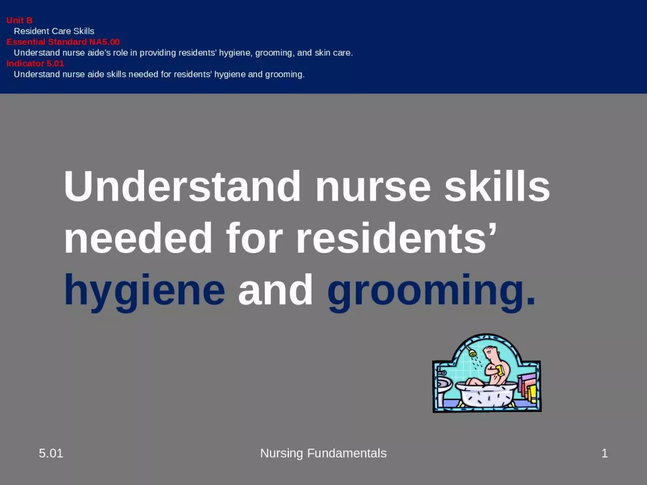 PPT-Understand nurse skills needed for residents