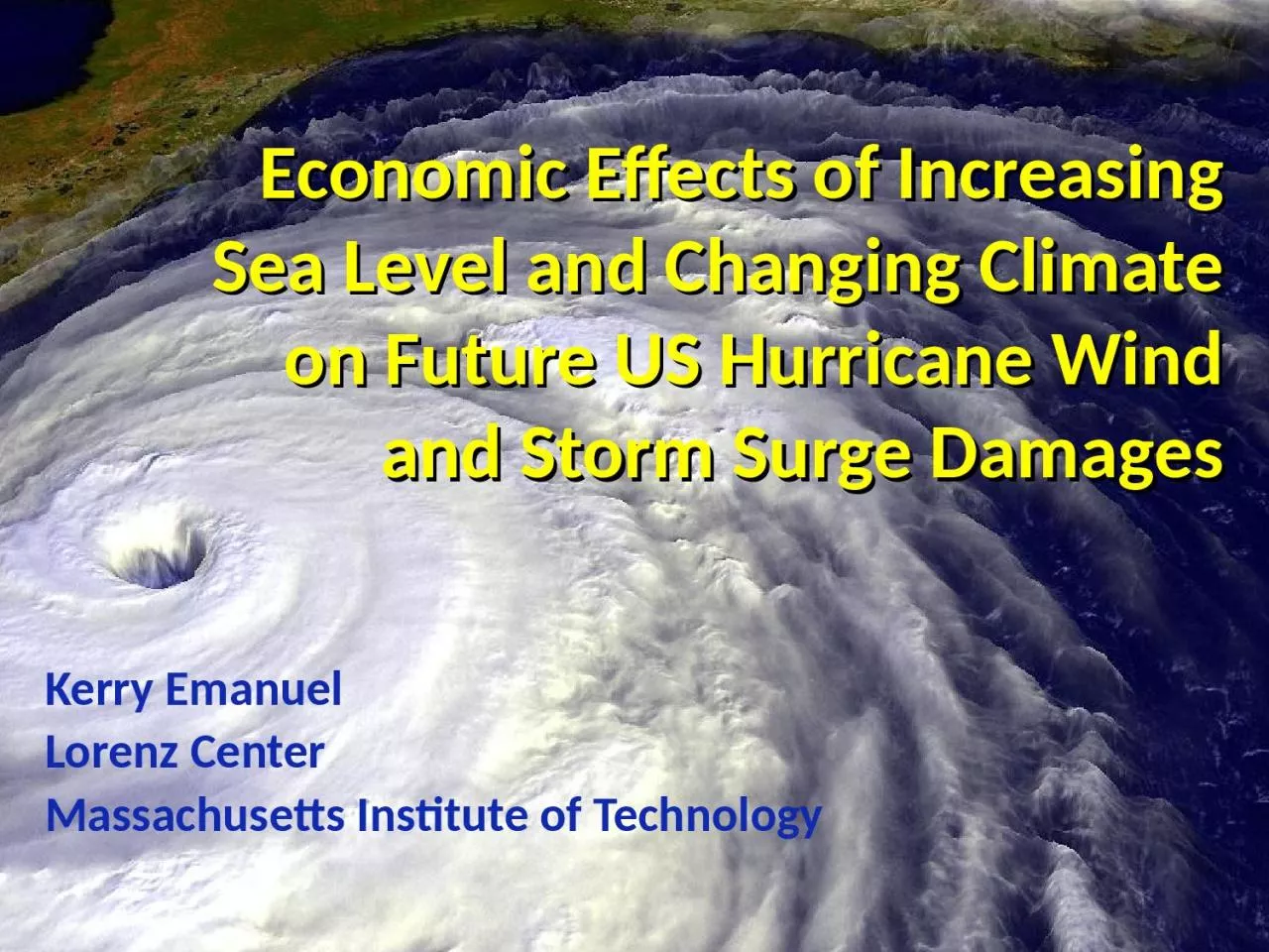 PPT-Economic Effects of Increasing Sea Level