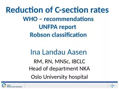 Reduction of C-section rates