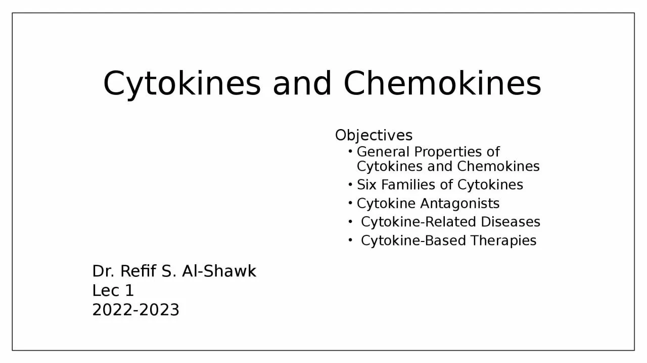 PPT-Cytokines and Chemokines