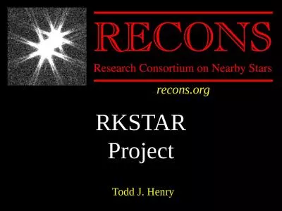 RKSTAR Project recons.org