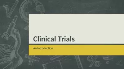 Clinical Trials An Introduction