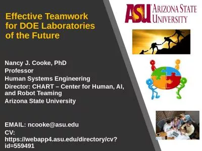 Effective Teamwork for DOE Laboratories of the Future