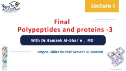 Polypeptides and proteins -3
