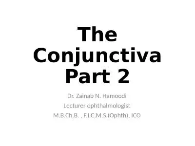 The Conjunctiva Part 2 Dr.