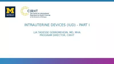 Intrauterine   Devices  (