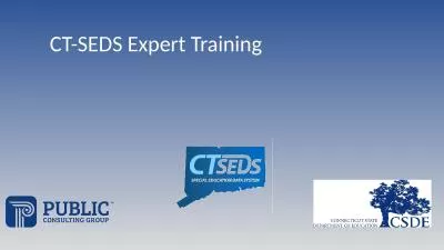 CT-SEDS Expert Training