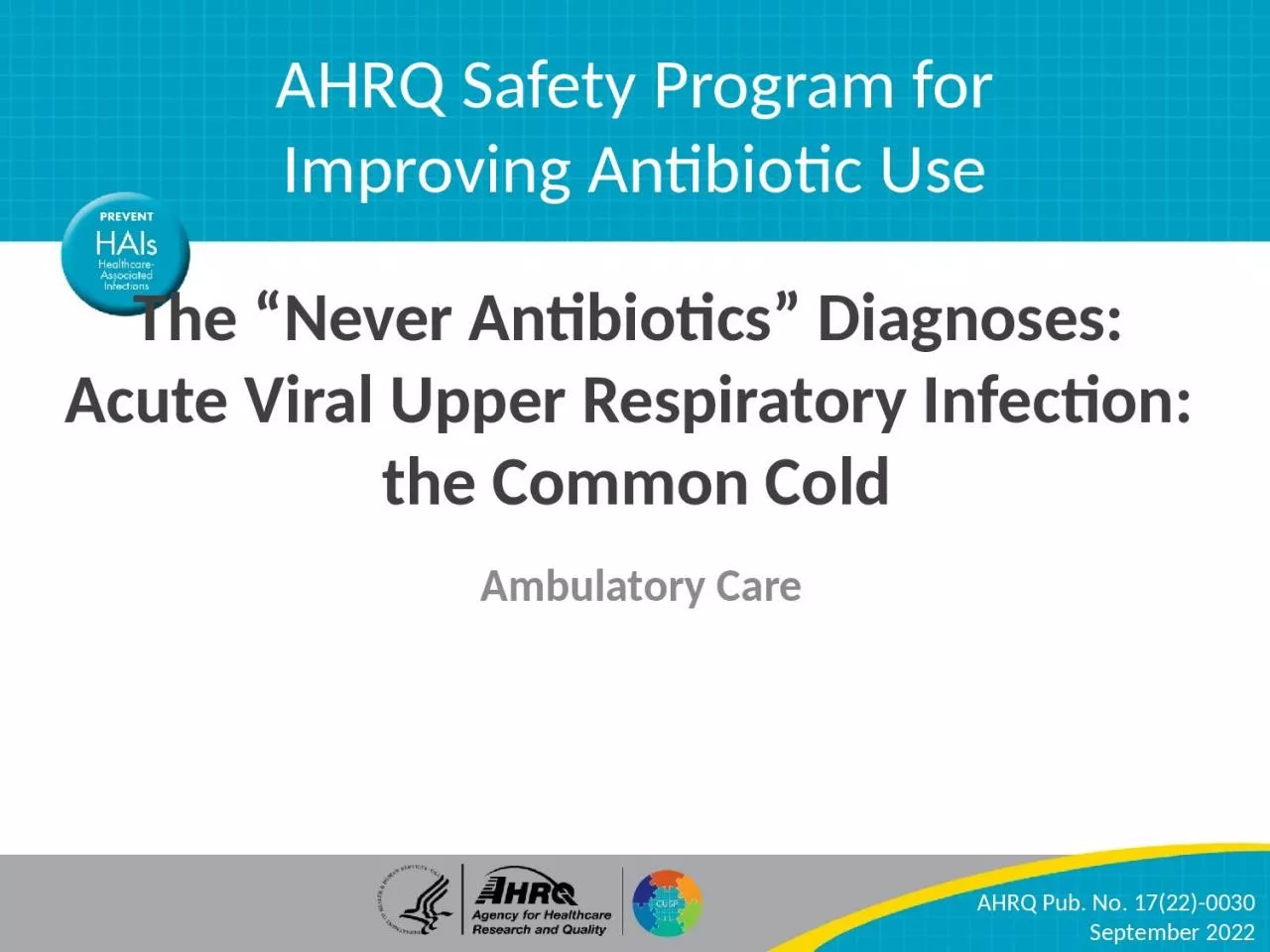 PPT-The “Never Antibiotics” Diagnoses: