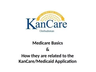 Medicare Basics & How they are related to the KanCare/Medicaid Application
