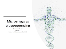 PPT-Microarrays vs ultrasequencing