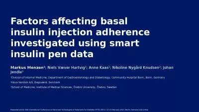 Factors affecting basal insulin injection adherence investigated using smart insulin pen