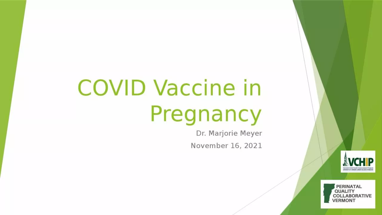 PPT-COVID Vaccine in Pregnancy