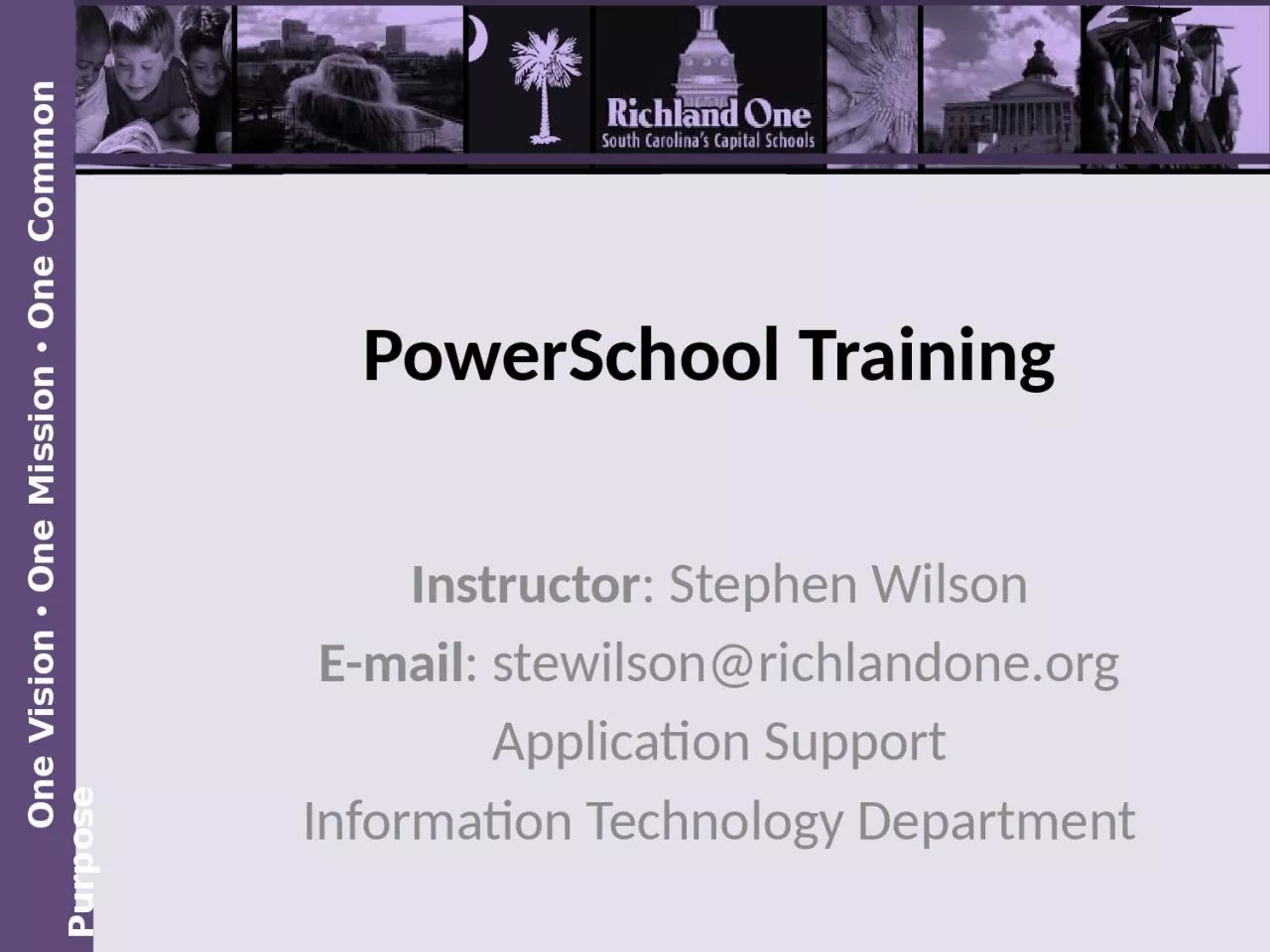 PPT-PowerSchool Training Instructor