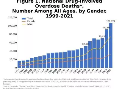 Figure 1. National Drug-Involved Overdose Deaths*,