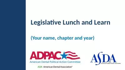 Legislative Lunch and Learn