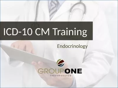 Endocrinology ICD-10 CM Training