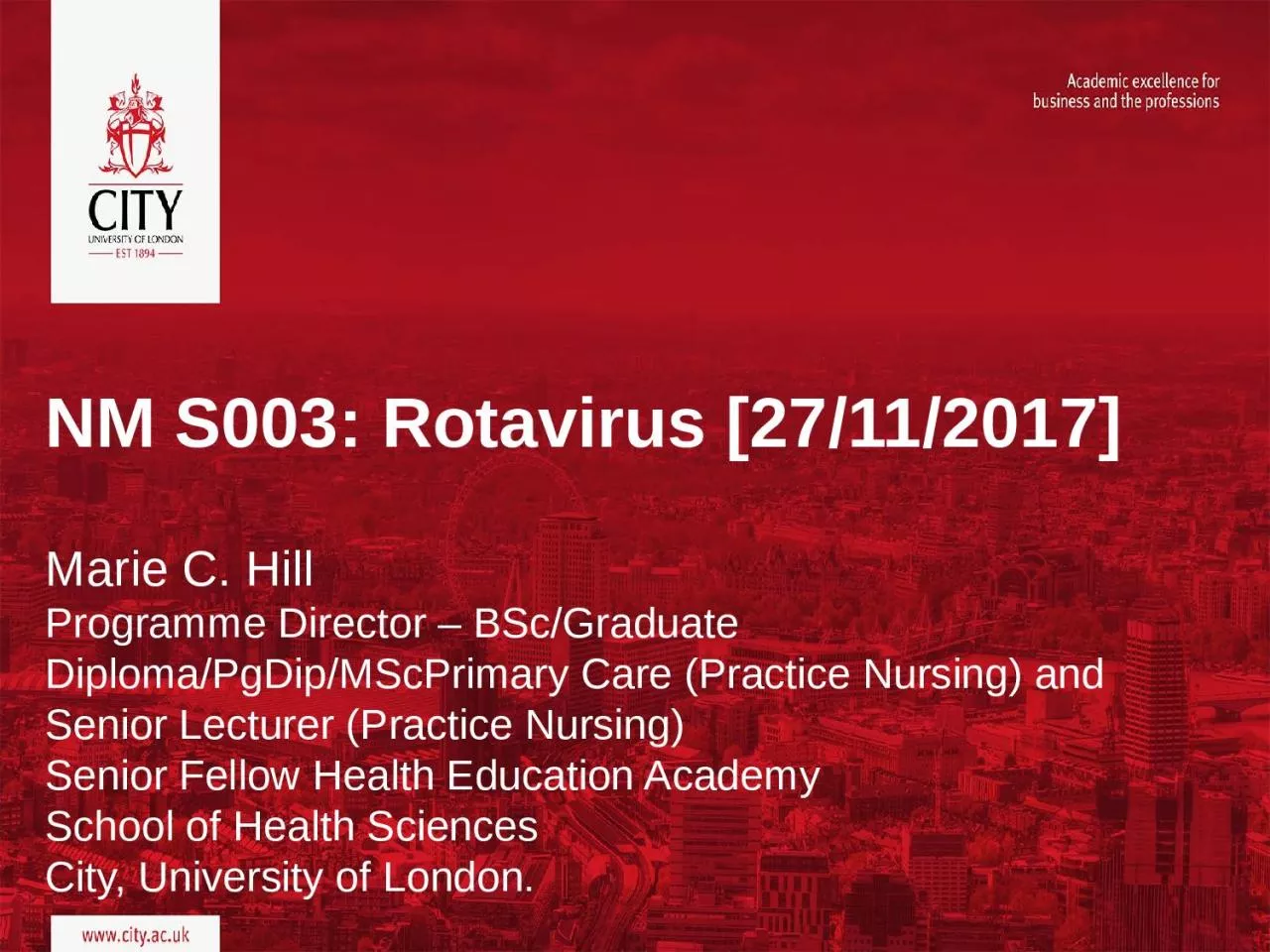 PPT-NM S003: Rotavirus [27/11/2017]