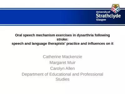 Oral speech mechanism exercises in