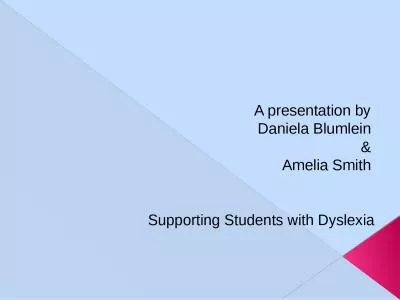 Supporting Students with Dyslexia