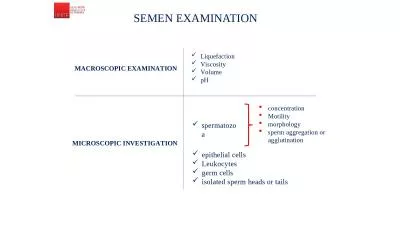 Semen   examination Ma c