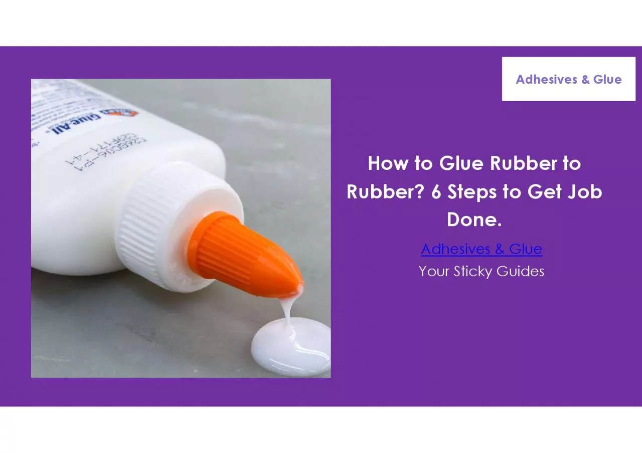 PDF-How to Glue Rubber to Rubber