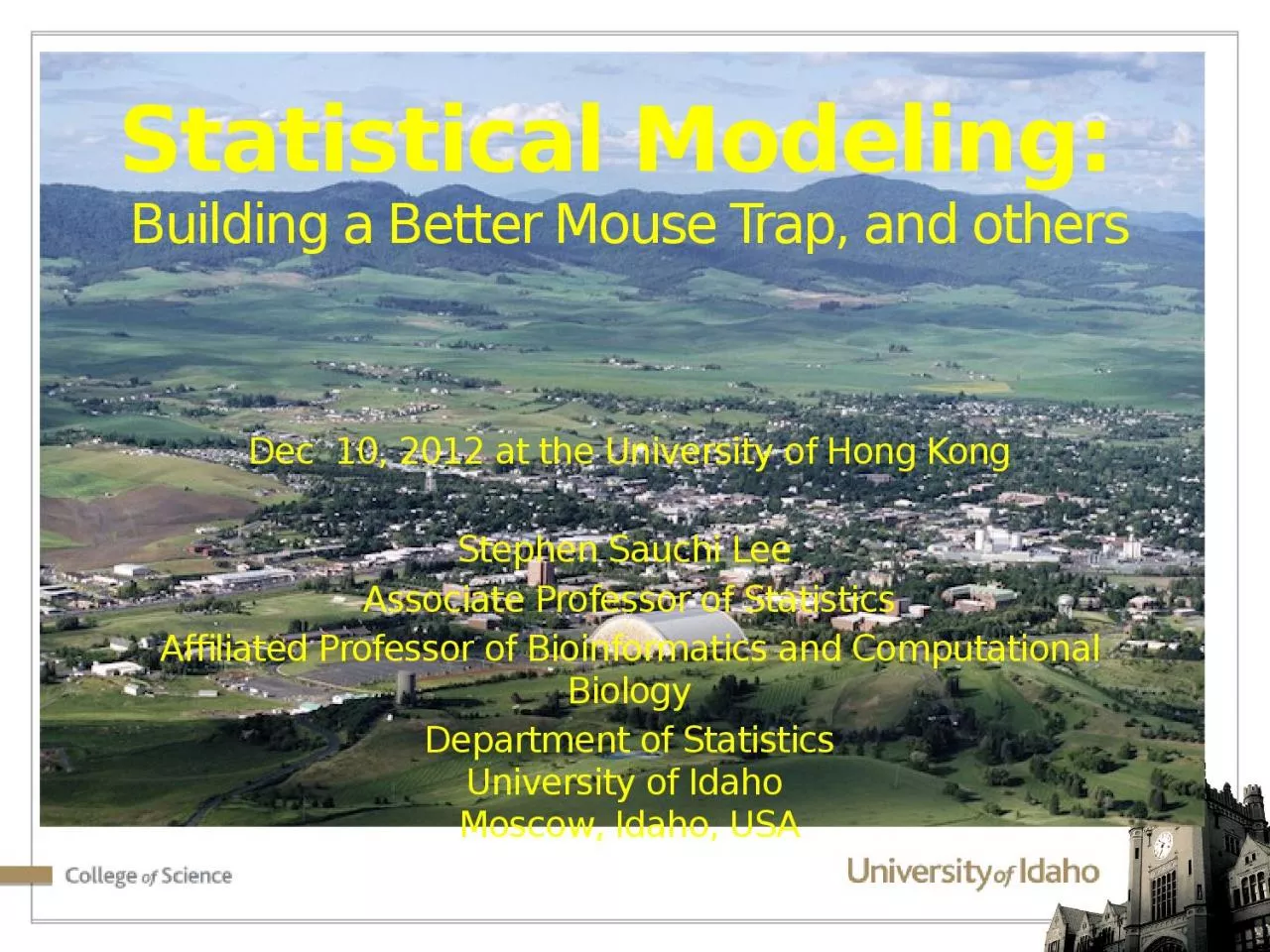 PPT-Statistical Modeling: Building a Better Mouse Trap, and others