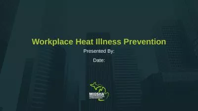 Workplace Heat Illness Prevention