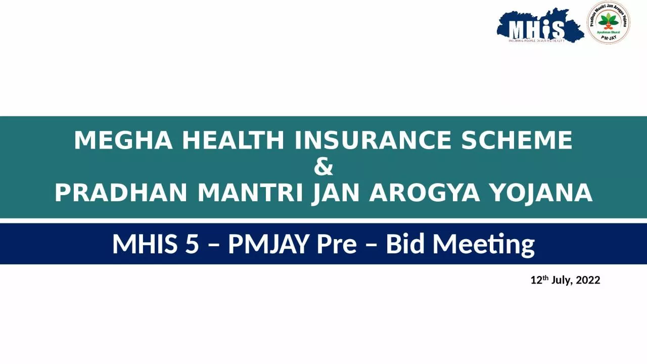 PPT-MEGHA HEALTH INSURANCE SCHEME