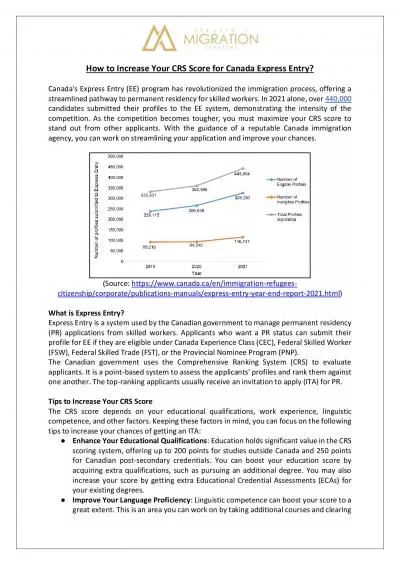 Strategic Migration Services - How to Increase Your CRS Score for Canada Express Entry?