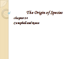 The Origin of Species chapter 24