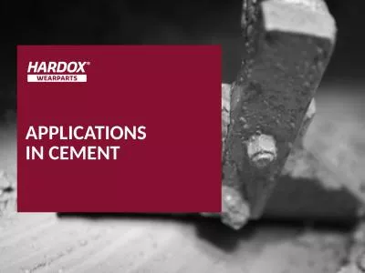 APPLICATIONS  IN CEMENT Loaders &