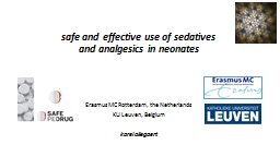 s afe and  effective use of sedatives