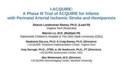 I-ACQUIRE: A Phase III Trial of ACQUIRE for infants