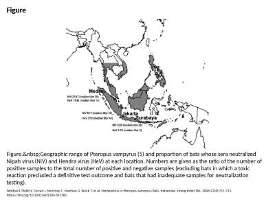 Figure Figure.&nbsp;Geographic range of Pteropus vampyrus (5) and proportion of bats whose sera