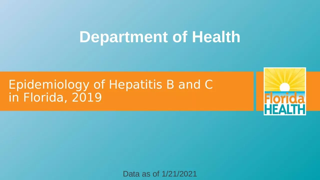 PPT-Epidemiology of Hepatitis B and C