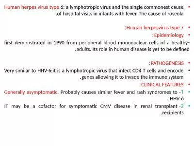 Human herpes virus type