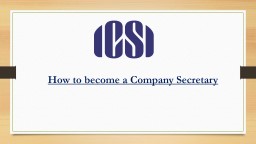 How to become a Company Secretary