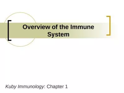 Kuby   Immunology : Chapter 1