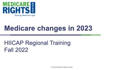 Medicare changes in 2023