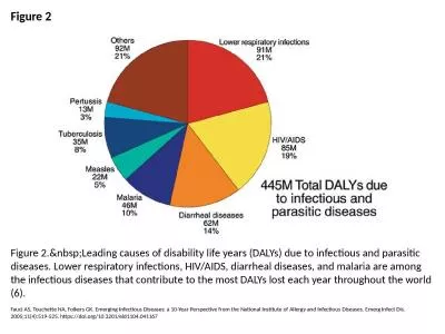 Figure 2 Figure 2.&nbsp;Leading causes of disability life years (DALYs) due to infectious