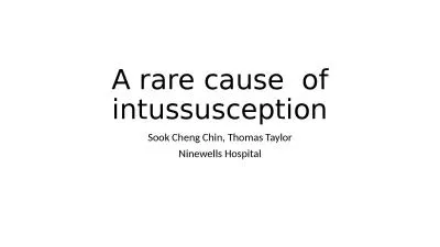 A rare cause  of intussusception