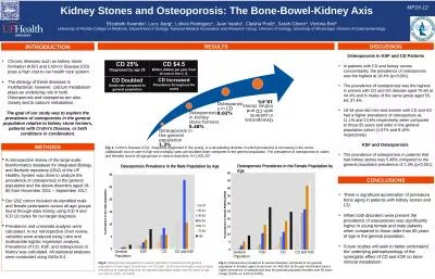 Kidney Stones and Osteoporosis: The Bone-Bowel-Kidney Axis
