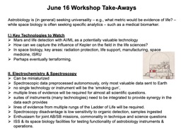 June 16 Workshop Take-Aways