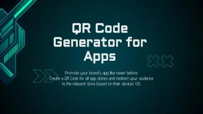 QR Code Generator for Apps