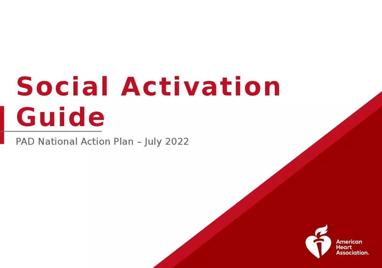 PAD National Action Plan – July 2022