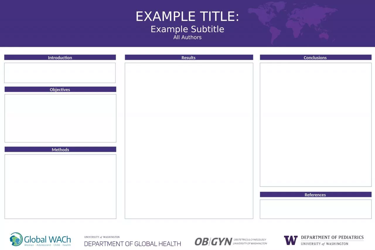 PPT-EXAMPLE TITLE: Example Subtitle