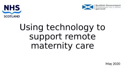 Using technology to support remote maternity care